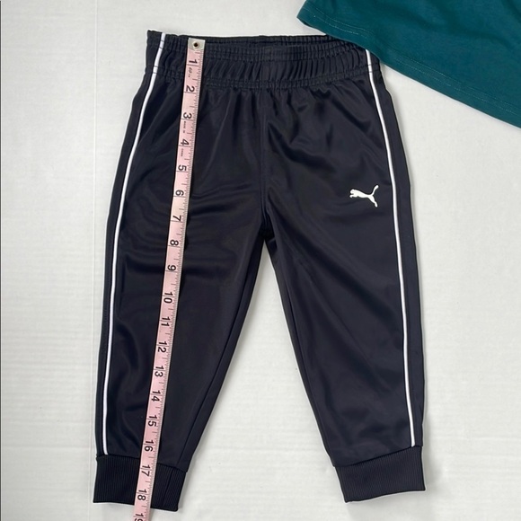 Puma Green and Black Set with Logo and Pant Stripe 2T - Picture 8 of 11